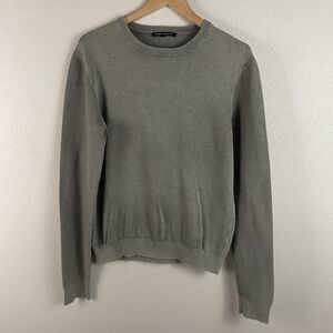 Robert Barakett Mens M Green/Gray Dobrin Crewneck Sweater